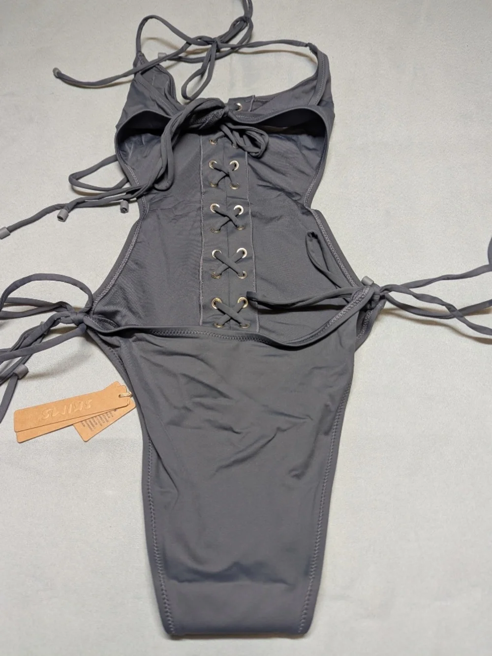 NWT Skims Swim Lace Up Monokini - Size XL